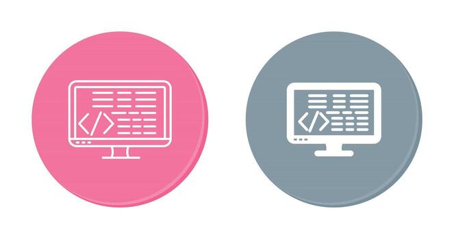 icono de vector de codificación