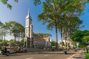 Ho Chi Minh, Viet Nam - 22 April 2023 Jeanne d'Arc church in Ho Chi Minh city, Vietnam photo