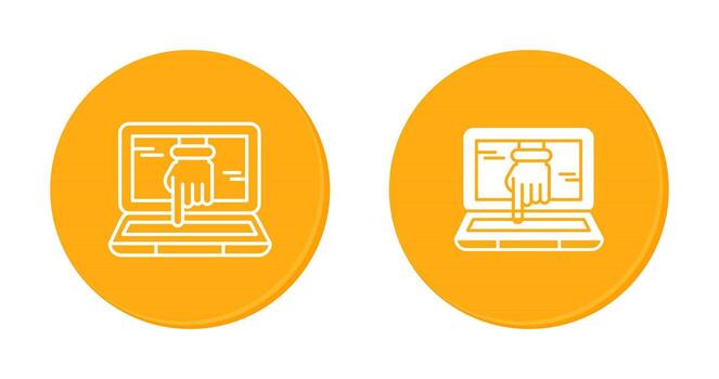 icono de vector de piratería informática