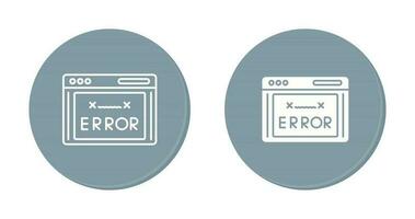 icono de vector de código de error