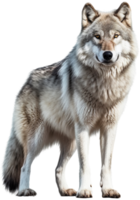 Wolf png with AI generated.