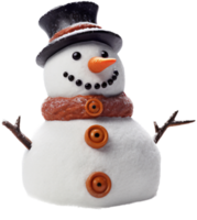 Snowman png with AI generated.