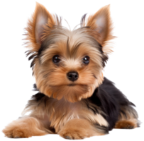 Yorkshire terrier png with AI generated.