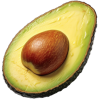Avocado png with AI generated.