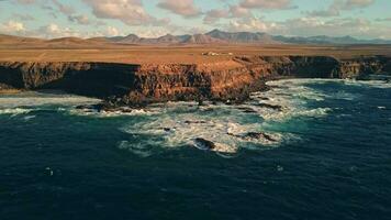 Haut vue de le rive de le canari îles. video