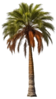 Palm tree png with AI generated.