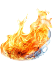 Flame png with AI generated.