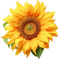Sunflower png with AI generated.