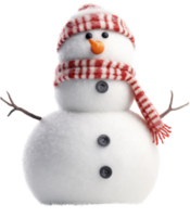 Snowman png with AI generated.