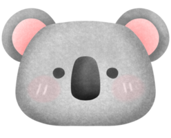 Cute grey koala png