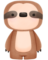 carino Marrone bradipo png