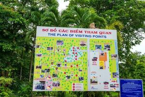 The Cu Chi tunnels were the Viet Cong's base of operations for the Tet Offensive in 1968. Famous tourist attraction in Vietnam. Stock photo