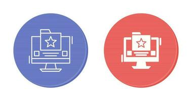 icono de vector de carpeta favorita