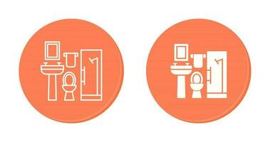 icono de vector de baño