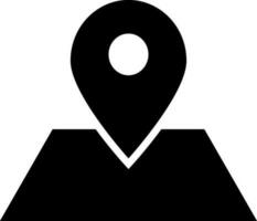 BW placeholder on map paper. vector