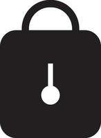 BW lock in flat style. vector