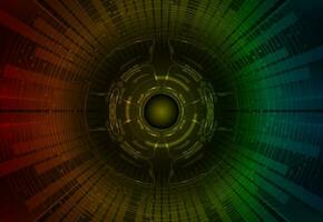 Modern Cybersecurity Eye on Technology Background vector