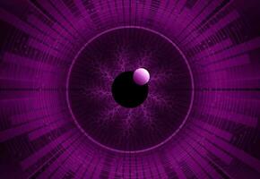 Modern Cybersecurity Eye on Technology Background vector