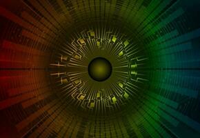 Modern Cybersecurity Eye on Technology Background vector