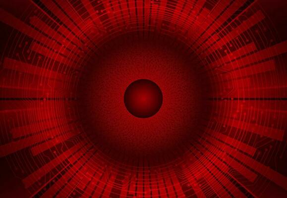 Modern Cybersecurity Eye on Technology Background