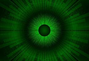 Modern Cybersecurity Eye on Technology Background vector