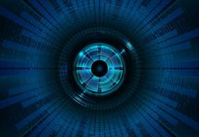 Modern Cybersecurity Eye on Technology Background vector