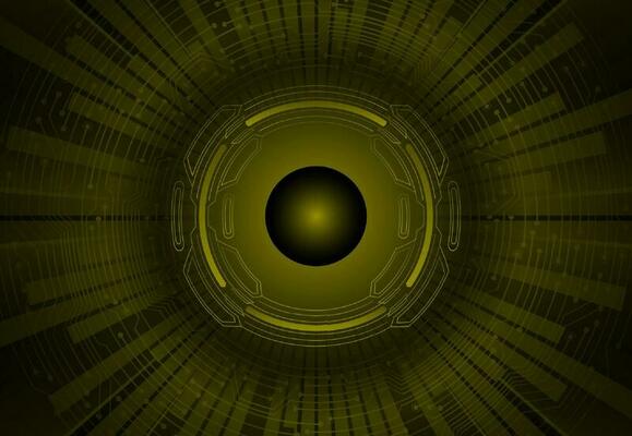 Modern Cybersecurity Eye on Technology Background