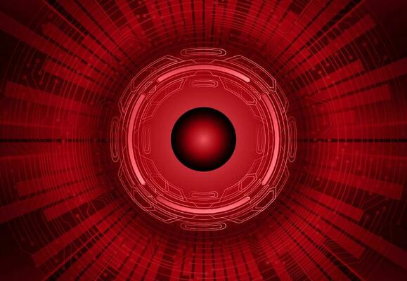 Modern Cybersecurity Eye on Technology Background