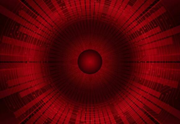 Modern Cybersecurity Eye on Technology Background