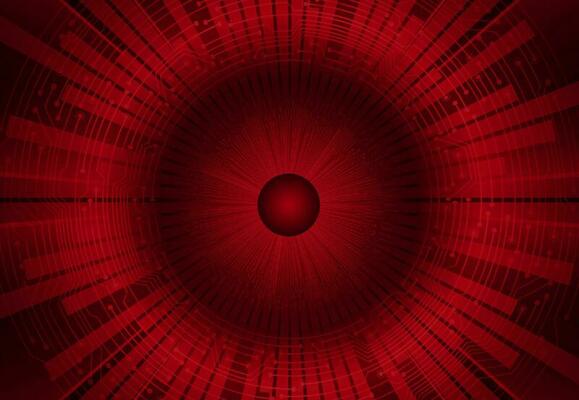Modern Cybersecurity Eye on Technology Background