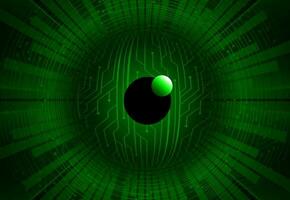 Modern Cybersecurity Eye on Technology Background vector