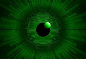 Modern Cybersecurity Eye on Technology Background vector