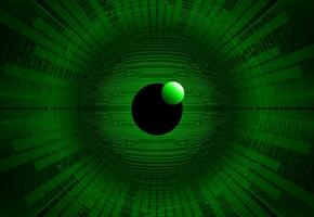 Modern Cybersecurity Eye on Technology Background vector