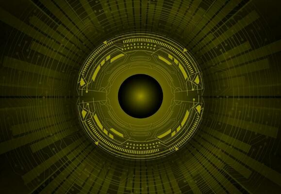Modern Cybersecurity Eye on Technology Background