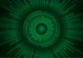 Modern Cybersecurity Eye on Technology Background vector
