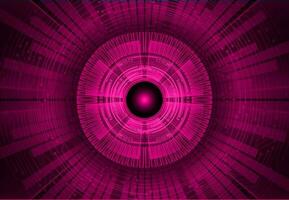 Modern Cybersecurity Eye on Technology Background vector