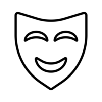 commedia e tragedia maschere png