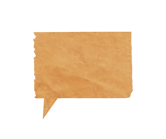 Old paper speech text shape copy space png