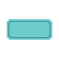 blanco blauw ticket element png