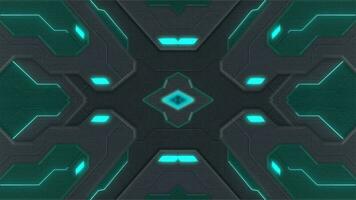 Modern technology dark green cyan abstract background photo