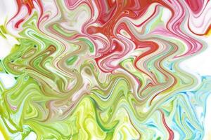 colouful background, colours flow, colour fluid, waves, red, green, abstract art photo