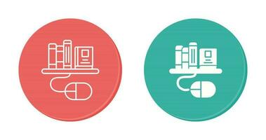 Digital Library Vector Icon