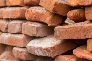 hole in an old brick wall collapsing photo