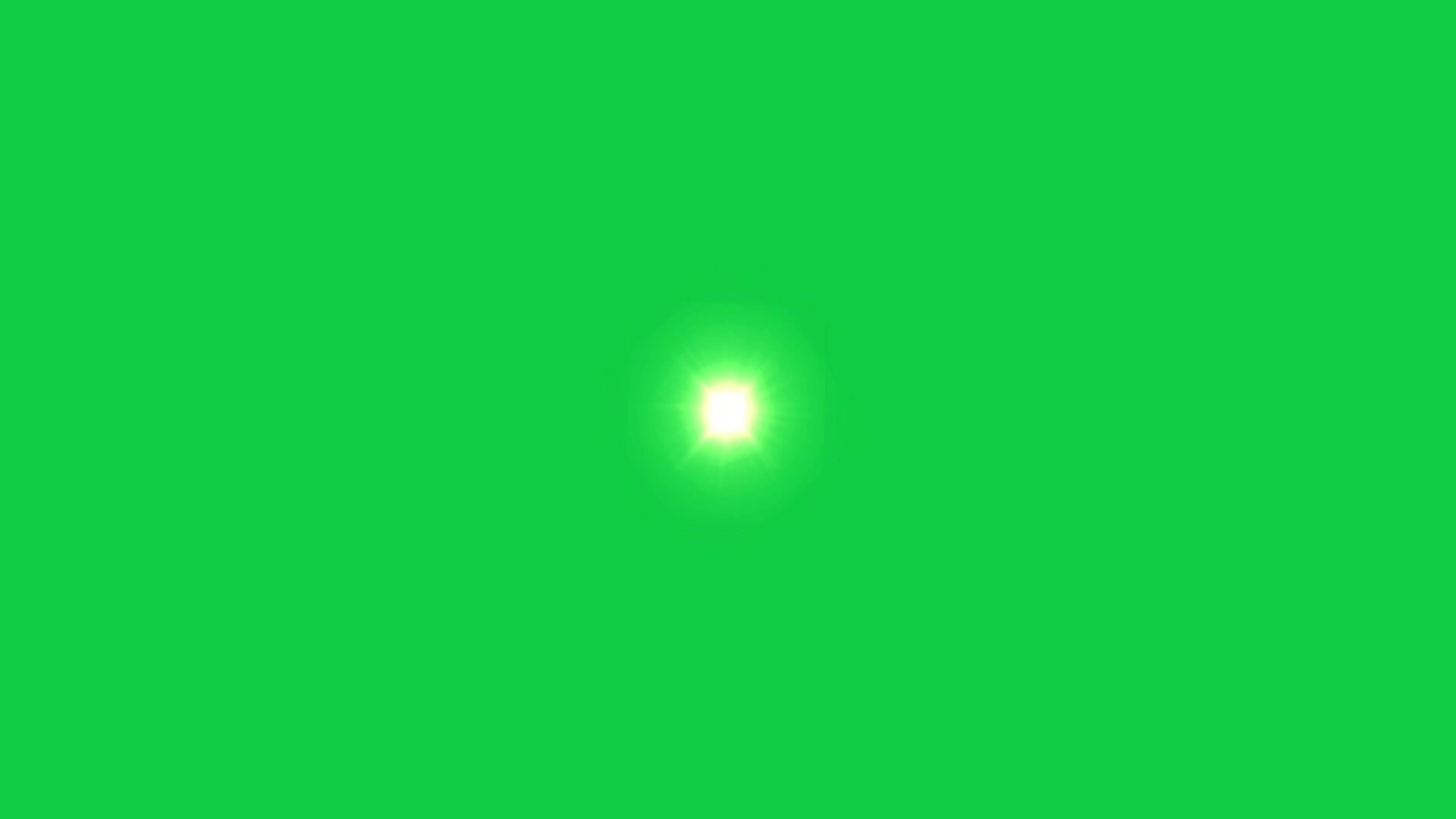 light flare flicker blinking animation on green screen background