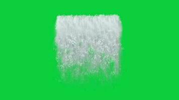 waterfall animation on green screen background video