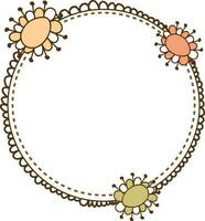 Circular frame design. vector