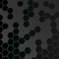 Dark gradient hexagonal background. vector