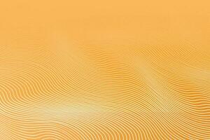 Orange with curve lines background. vector