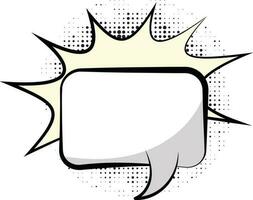 Vector comic speech bubble sticker.