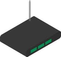 Isolated 3d icon of router. vector